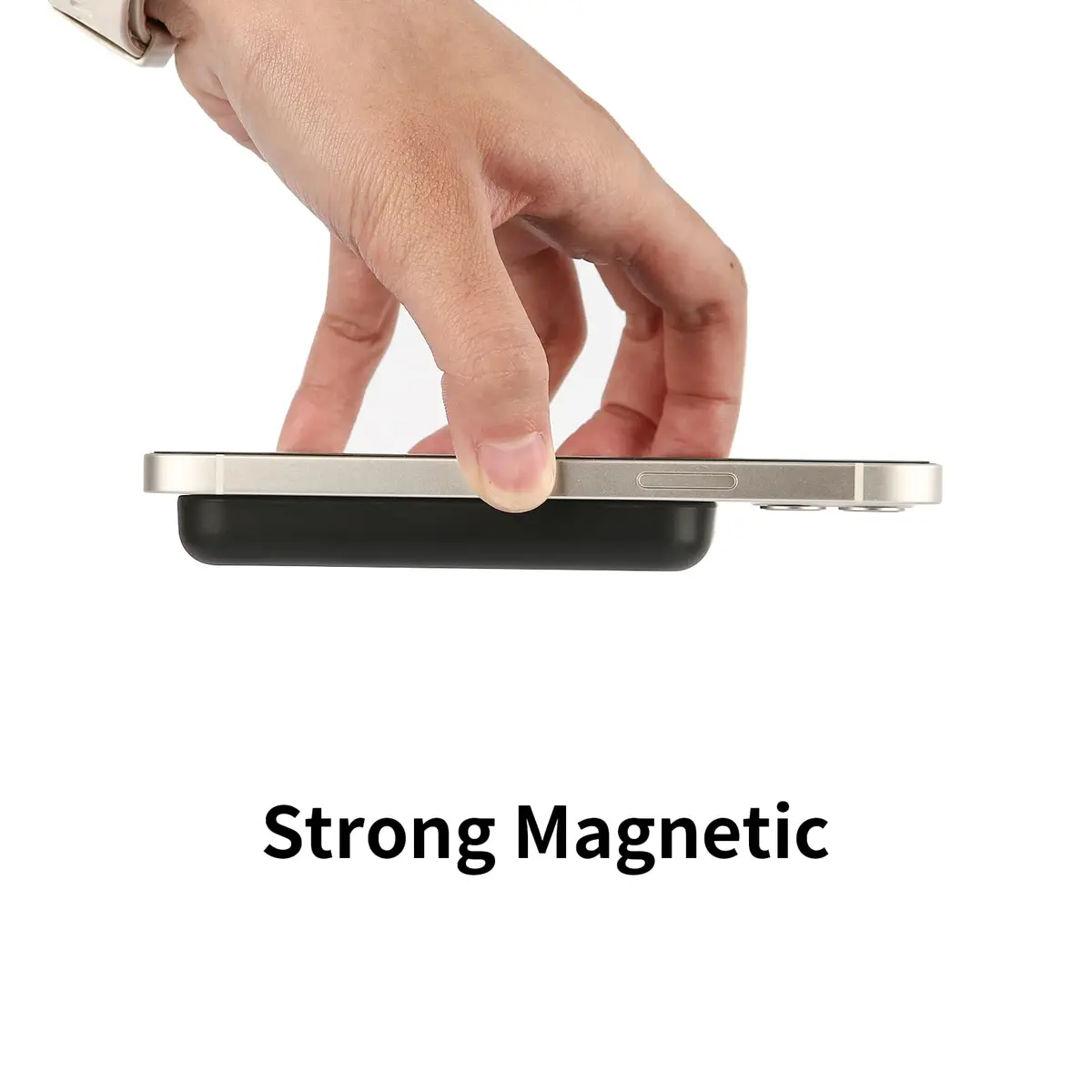 oakxco Silicone Case for Magsafe Battery Pack, Black | Compatible with iPhone 12-14 Series - view 5