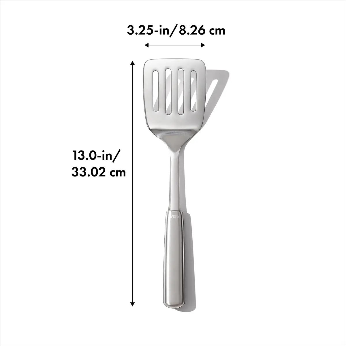 OXO Steel Cooking Turner with Stainless Steel Head & Non-Slip Handle | 33cm (13 inch) | Dishwasher Safe - view 4