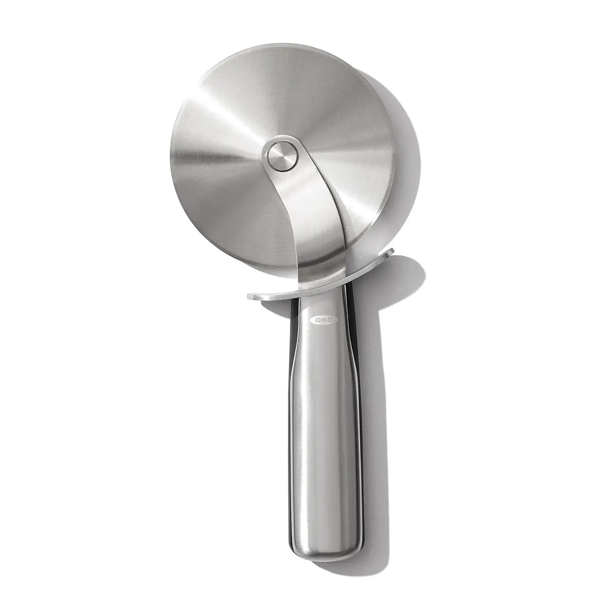 OXO Steel 4 in Pizza Wheel | Stainless Steel Blade, Thumb Guard, Dishwasher Safe - main product image