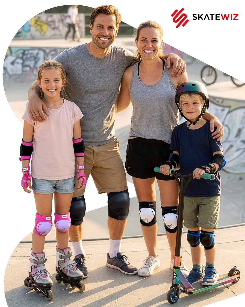 SKATEWIZ Kids Impact Protection Gear Size S | Durable Skate & Bike Pads for Kids - view 2
