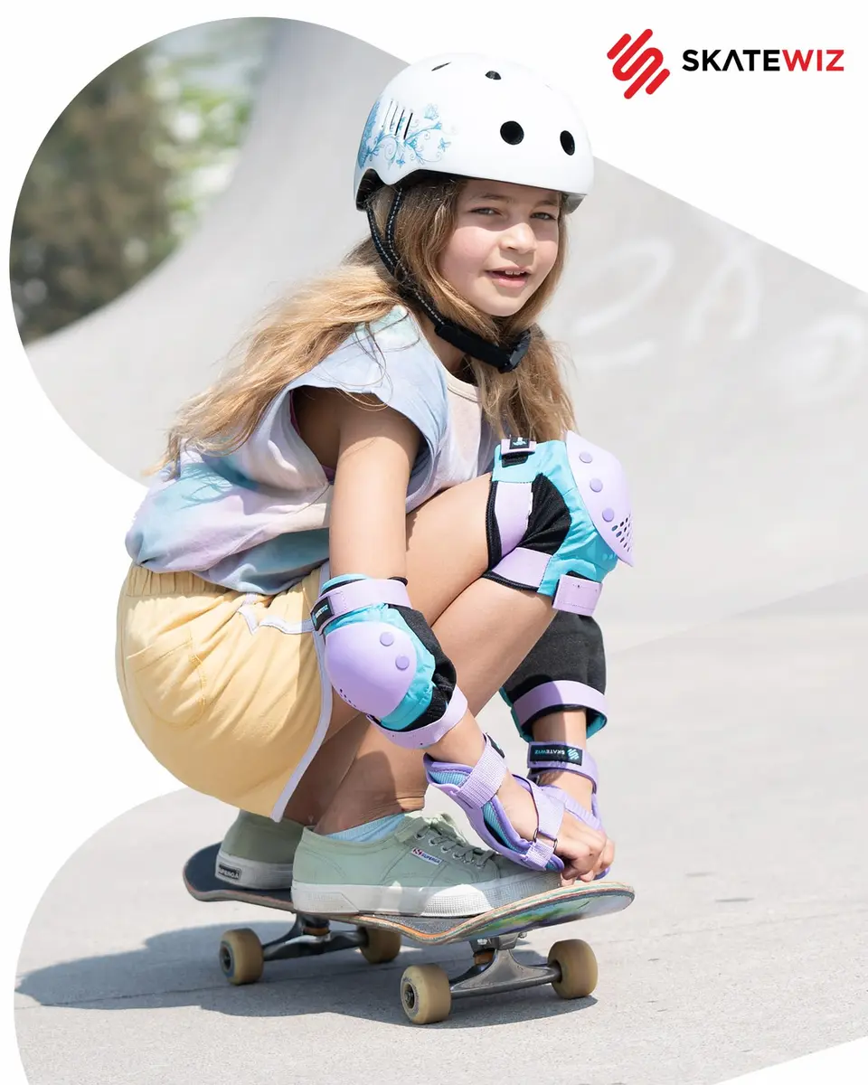 SKATEWIZ Kids Impact Protection Gear Size S | Durable Skate & Bike Pads for Kids - view 4