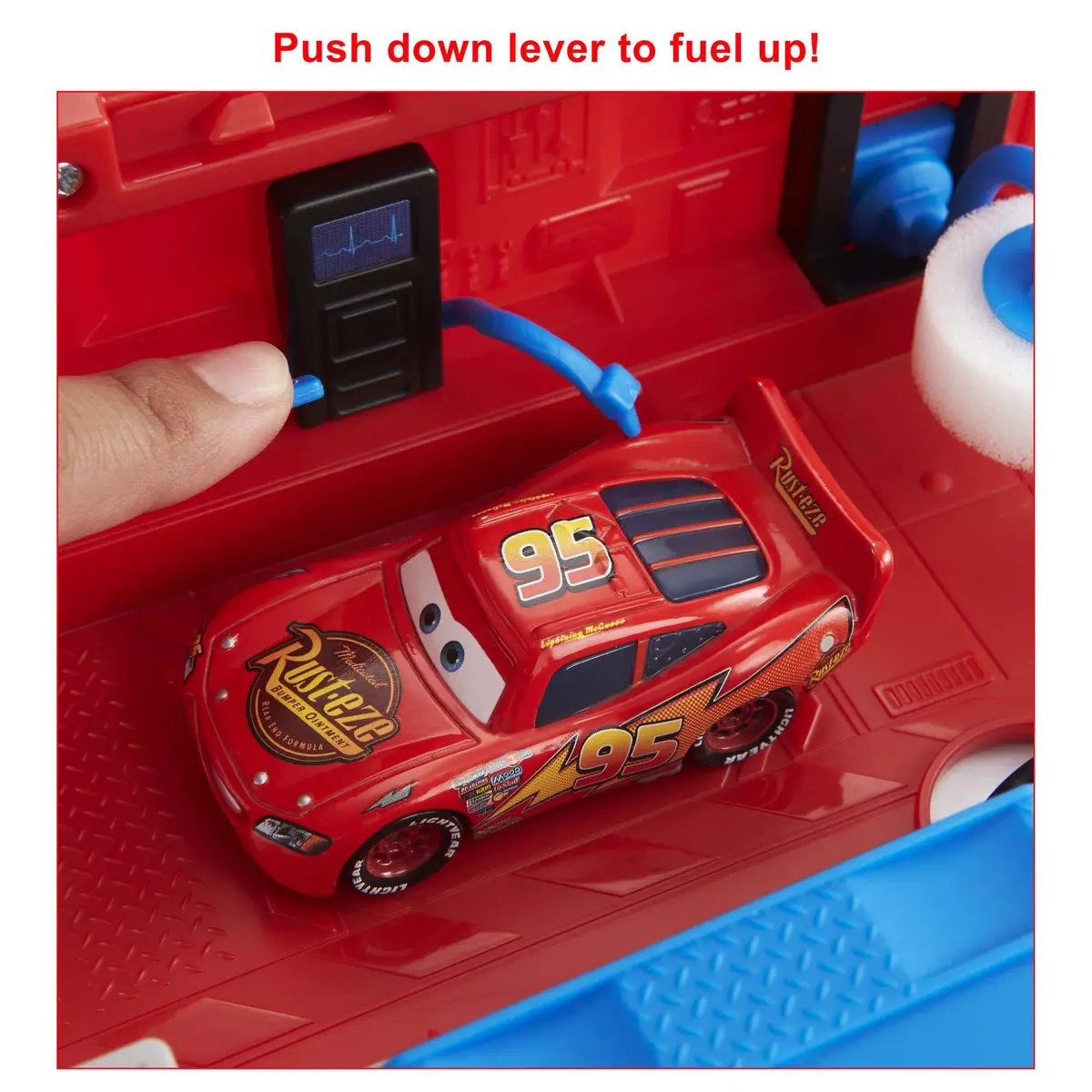 Mattel Disney and Pixar Cars Transforming Mack Playset | 2-in-1 Toy Truck & Tune-Up Station with Launcher, Lift & More - view 3