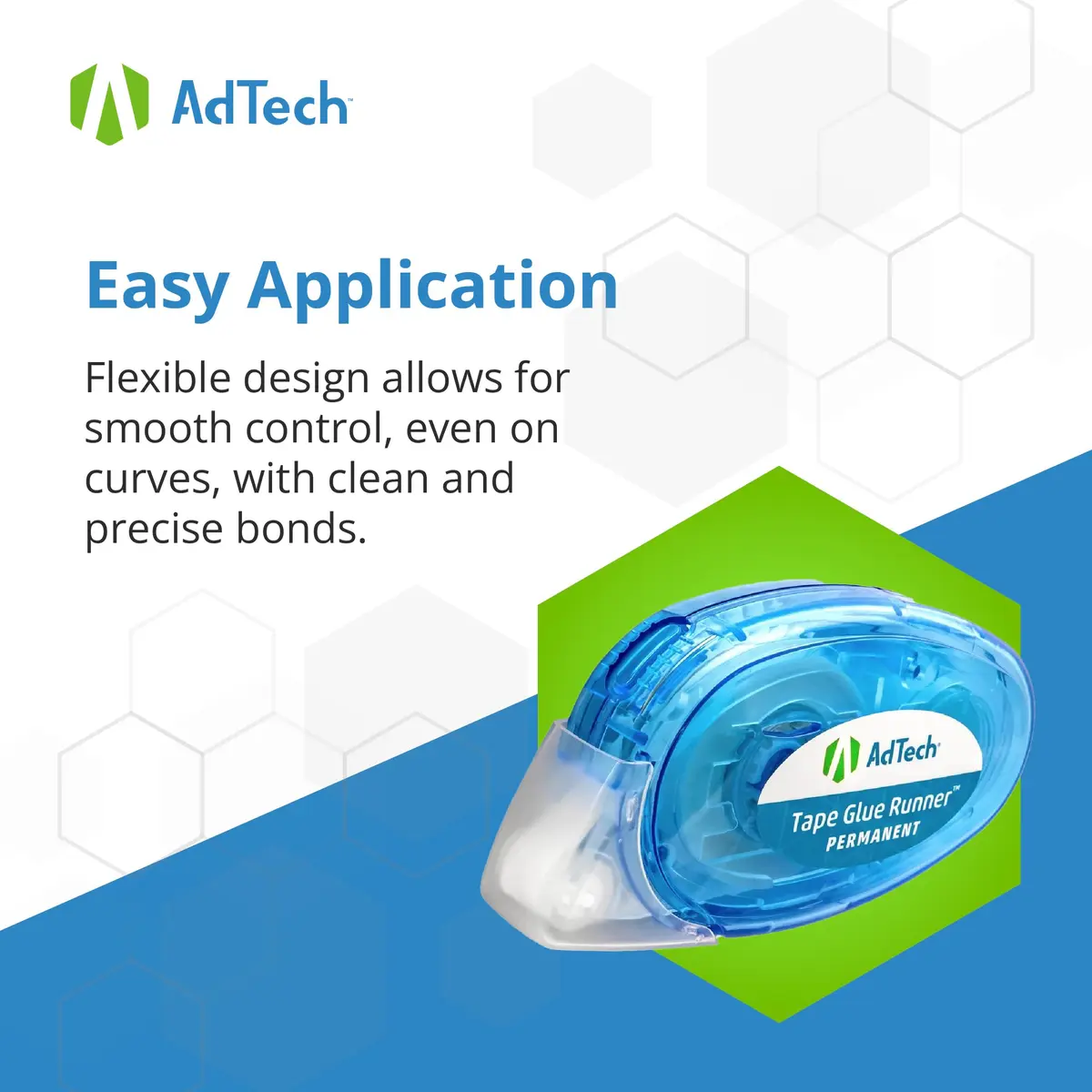 Adtech Permanent Glue Runner 3-Pack | Strong Double-Sided Adhesive for Crafts & Office, 8.75 Yards per Cartridge - view 9