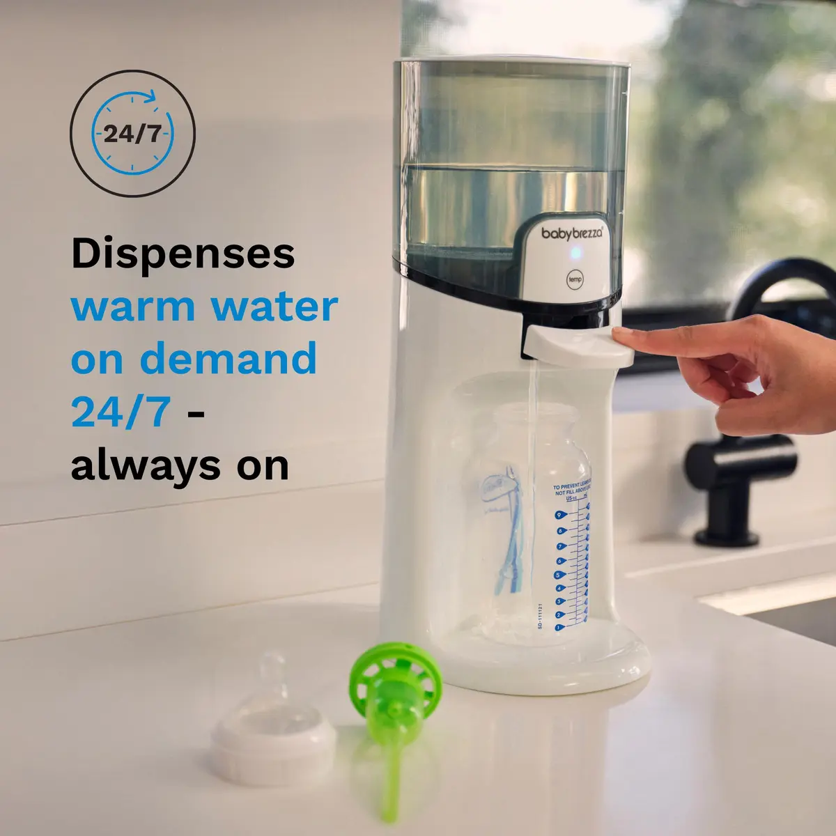 Baby Brezza Instant Baby Bottle Maker with 3 Temperature Settings | Fast, Safe & Universal - view 2