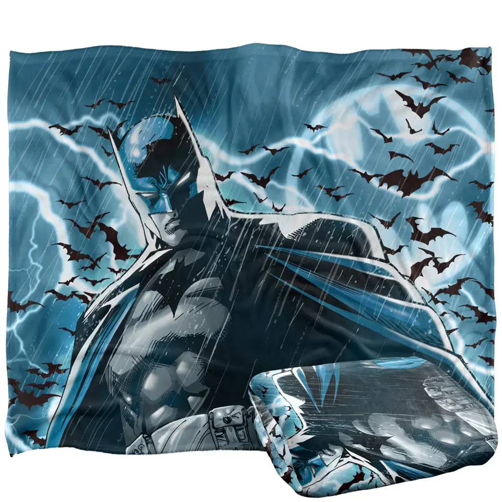 LOGOVISION Batman Stormy Knight Classic Officially Licensed Silky Touch Super Soft Throw Blanket 127cm x 152cm - main product image