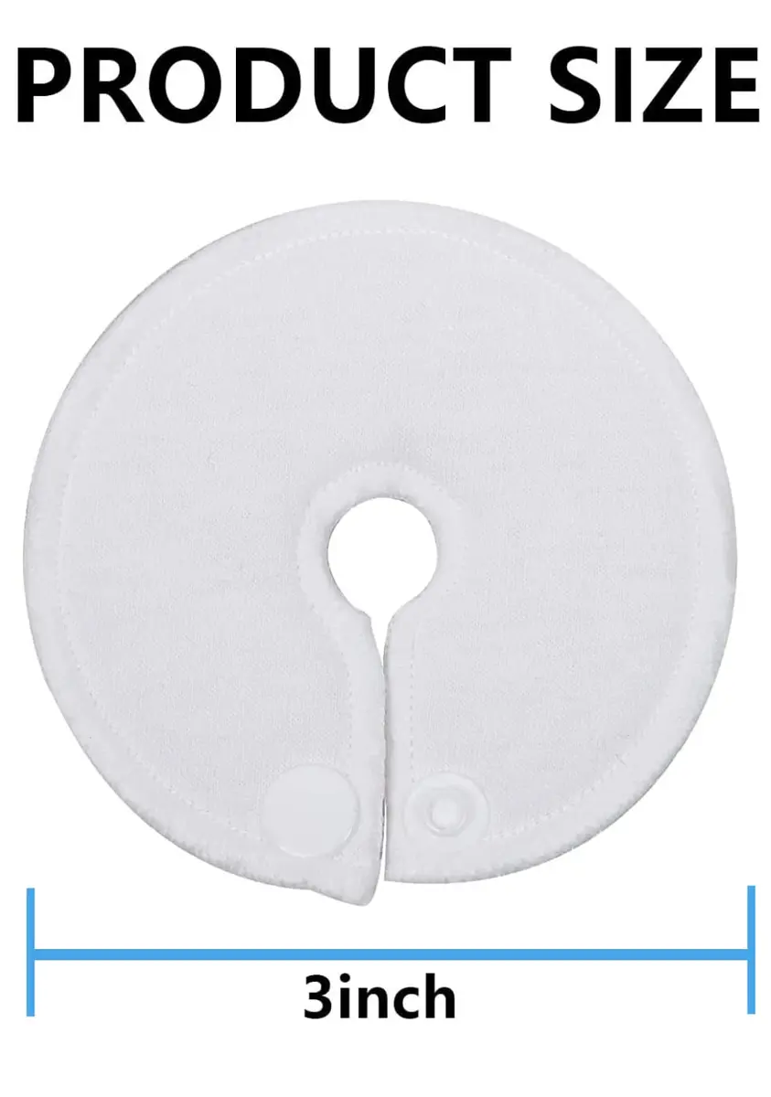 HGRTYXS Feeding Tube Pads Holder Covers for G/J Tube Button Peg Tube Supplies, 7.6cm (3x3 Inch) Soft Cotton, 12 Pack | Nursing Care for Post-Surgery & Dialysis Patients - view 2