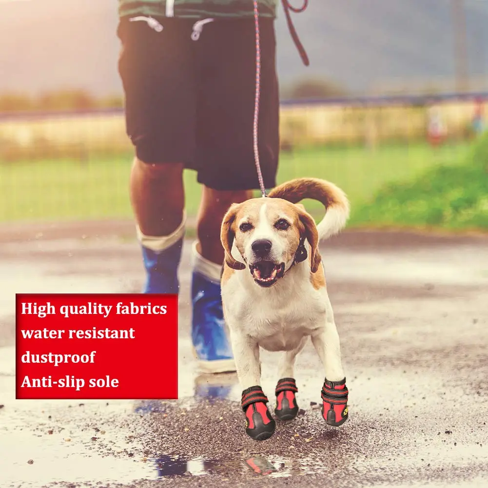 CovertSafe& Dog Boots & Paw Protectors Non-Slip Waterproof | Adjustable & Rugged for Safe Outdoor Walks - view 6