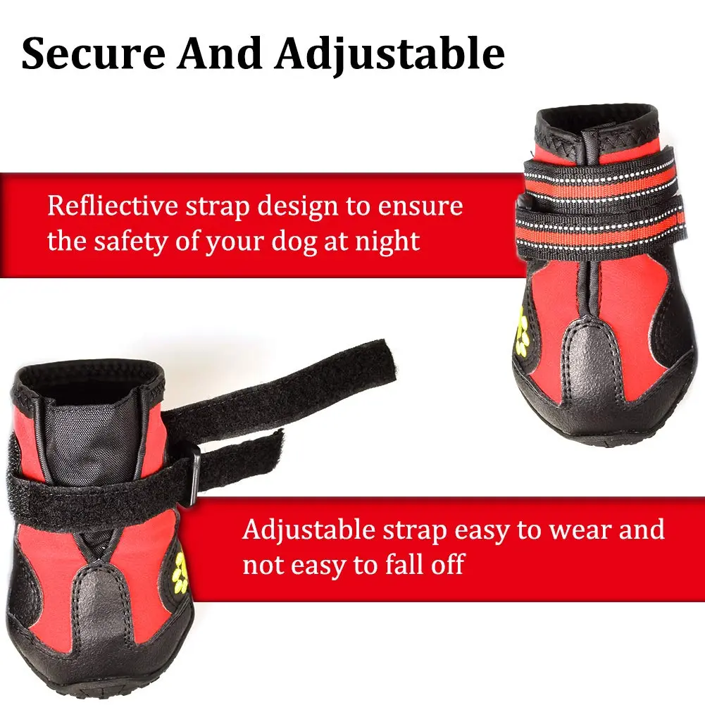 CovertSafe& Dog Boots & Paw Protectors Non-Slip Waterproof | Adjustable & Rugged for Safe Outdoor Walks - view 3