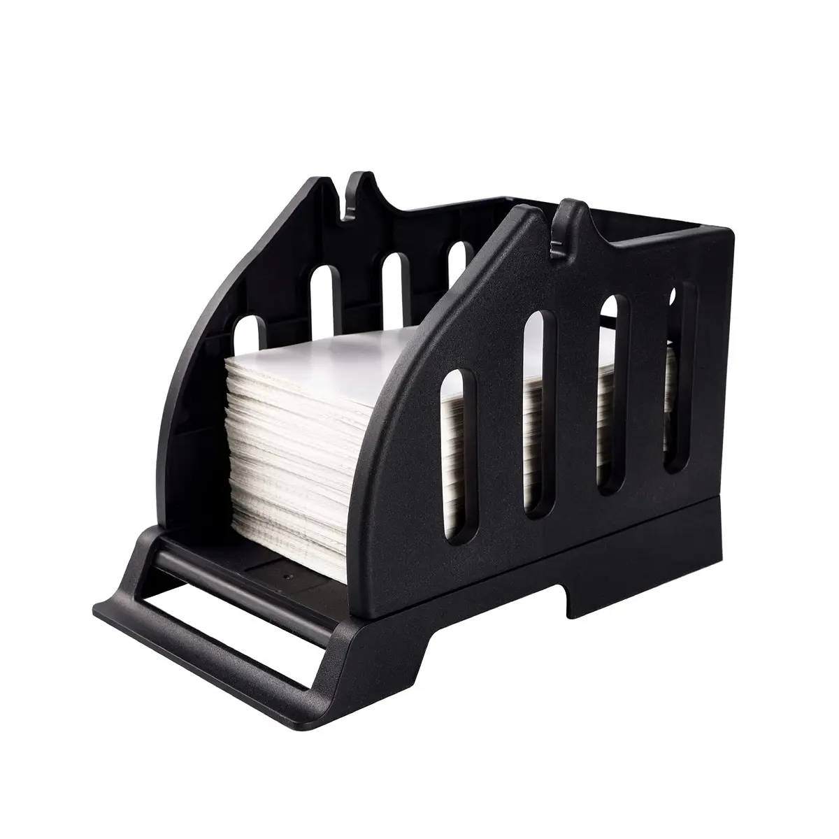 Ü Heartray Label Holder for Rolls & Fan-Fold Labels | Compatible with Thermal Printers, Plastic Material, Black - view 5
