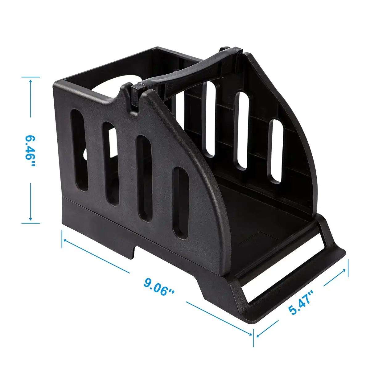 Ü Heartray Label Holder for Rolls & Fan-Fold Labels | Compatible with Thermal Printers, Plastic Material, Black - view 3