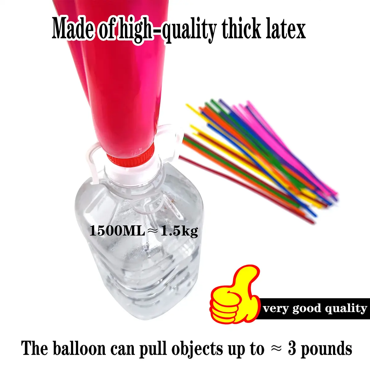 KUULBELA 260q Twisting Balloons 100pcs | Eco-Friendly Natural Latex for Modelling & Party Decorations - view 4