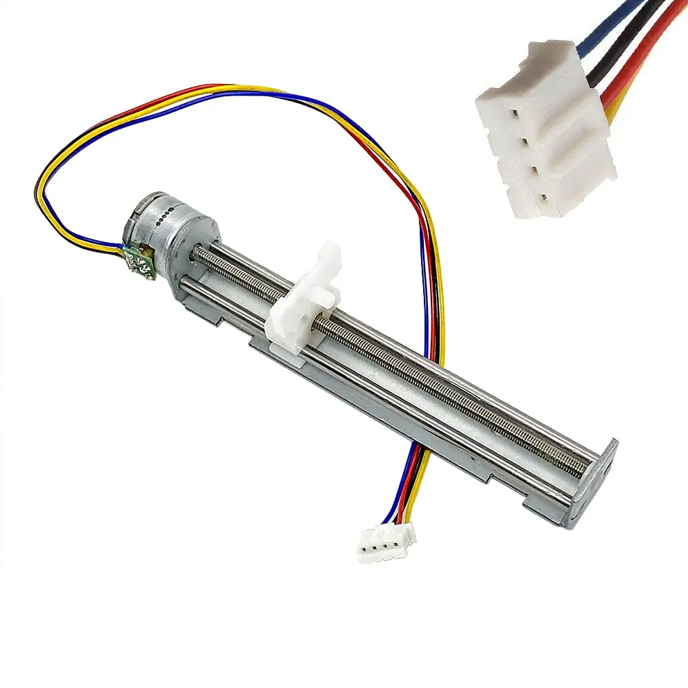 QINIZX 2 Phase 4 Wire Stepper Motor Linear Rail 90mm Stroke 18 Degree Step Angle | XY Axis Actuator for DIY Projects - view 3