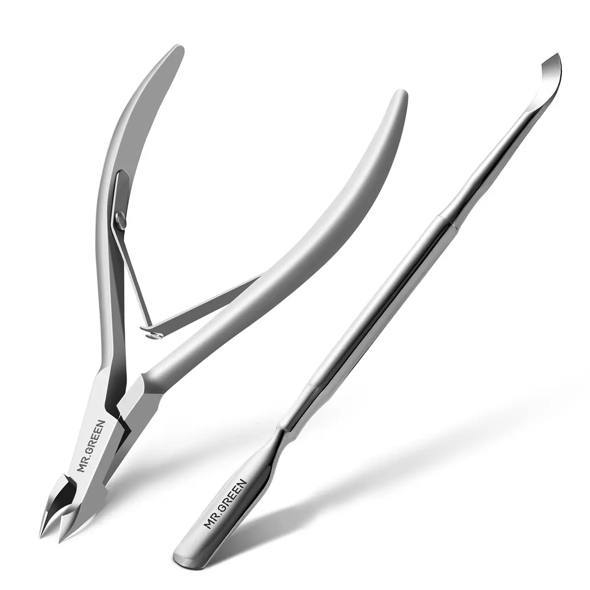 MR.GREEN Cuticle Nippers Nail Manicure Scissors 5mm Stainless Steel | Precise Dead Skin Removal - main product image