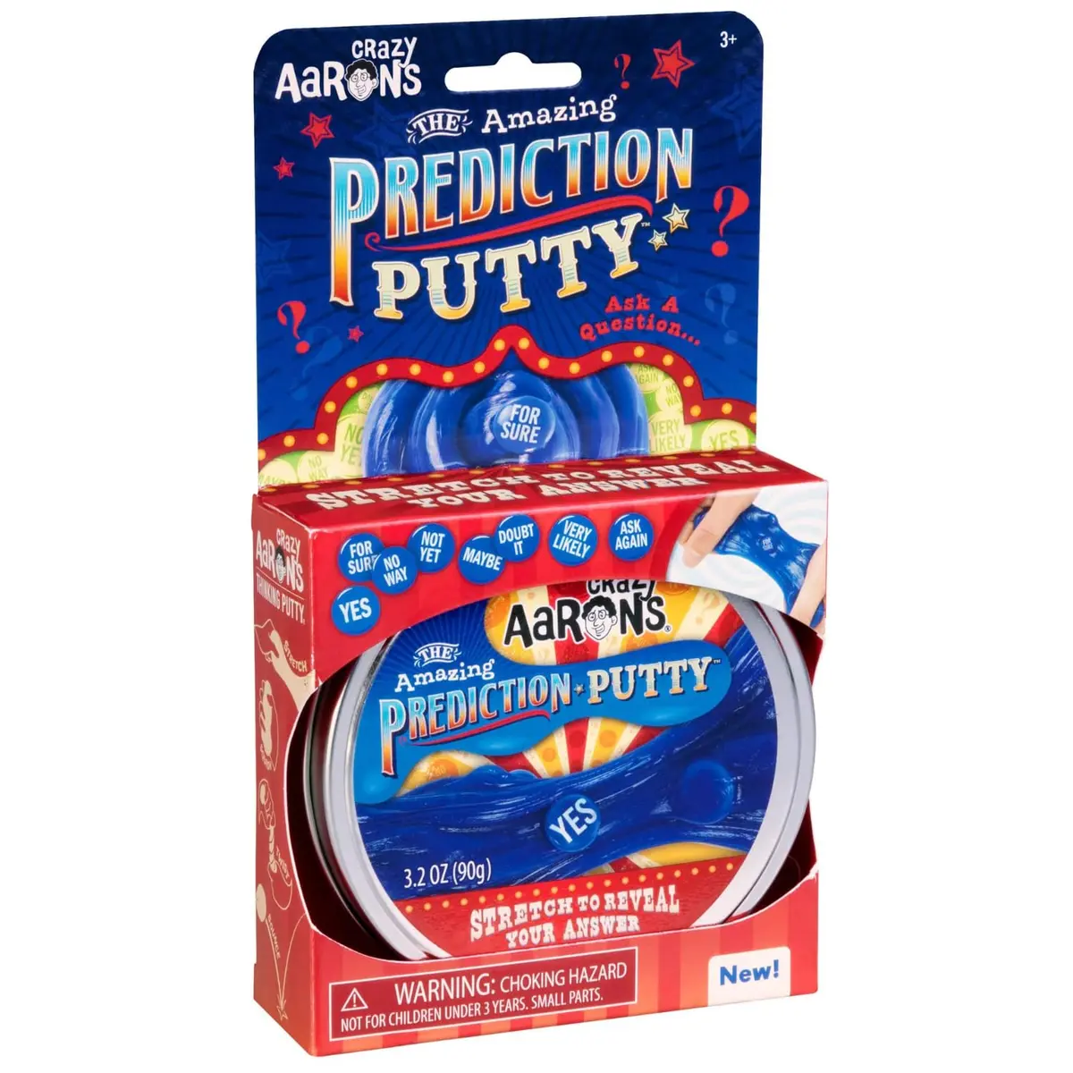 Crazy Aaron's Thinking Putty® Prediction - Blue Sensory Putty in a 4" Tin | Creative & Stress Relief Toy - view 5