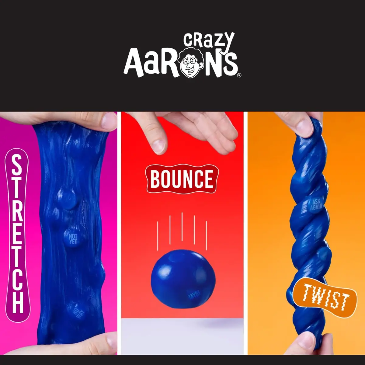Crazy Aaron's Thinking Putty® Prediction - Blue Sensory Putty in a 4" Tin | Creative & Stress Relief Toy - view 2