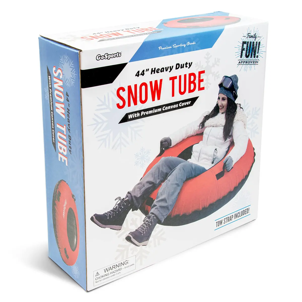 GoSports 44 Inch Heavy-Duty Snow Tube with Canvas Cover | Commercial Grade Sled for All Ages - view 7