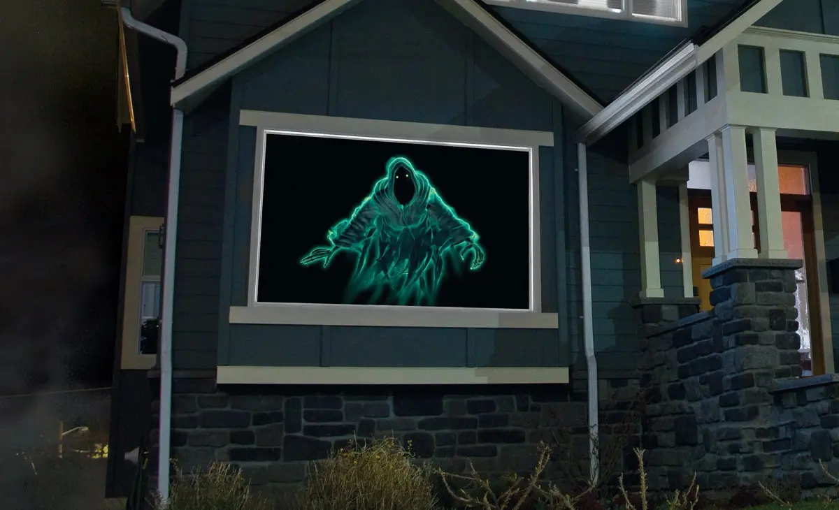 Reaper Brothers Holographic Rear Projection Screen 137cm x 203cm (5 ft x 6.7 ft) | Halloween Illusion Effect - view 8