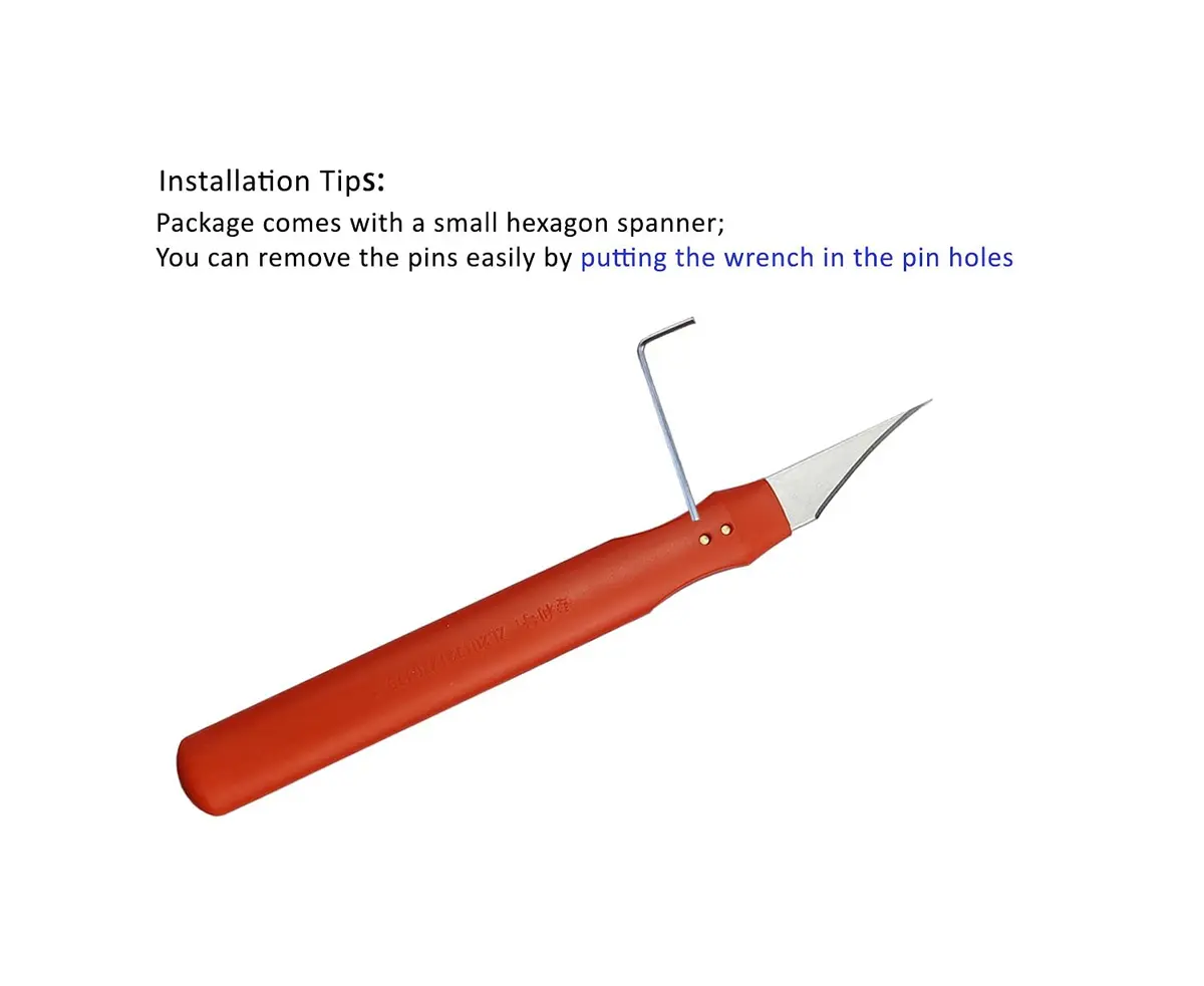 Eliphs 7pcs Plastic Deburring Burr Knife Tool Set | Sharp, Safe & Easy to Use for Plastic Trimming - view 5