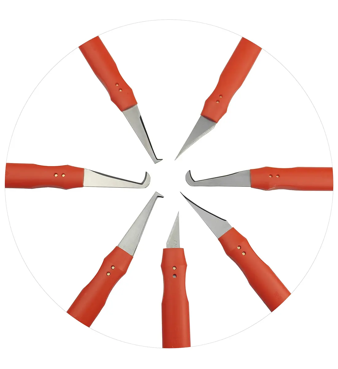 Eliphs 7pcs Plastic Deburring Burr Knife Tool Set | Sharp, Safe & Easy to Use for Plastic Trimming - view 8