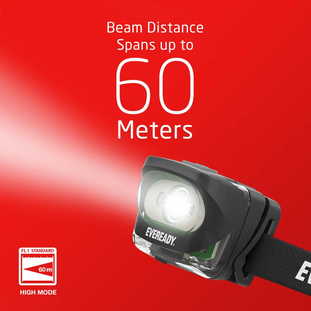 Eveready Rechargeable LED Headlight 300 Lumen (1 Pack) | IPX4 Water Resistant, 195ft Beam Distance - view 8