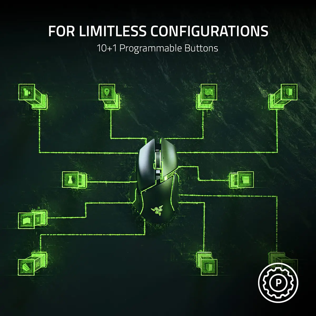 Razer Basilisk V3 Ergonomic Gaming Mouse with RGB Lighting & 11 Programmable Buttons | 26K DPI Optical Sensor - view 2