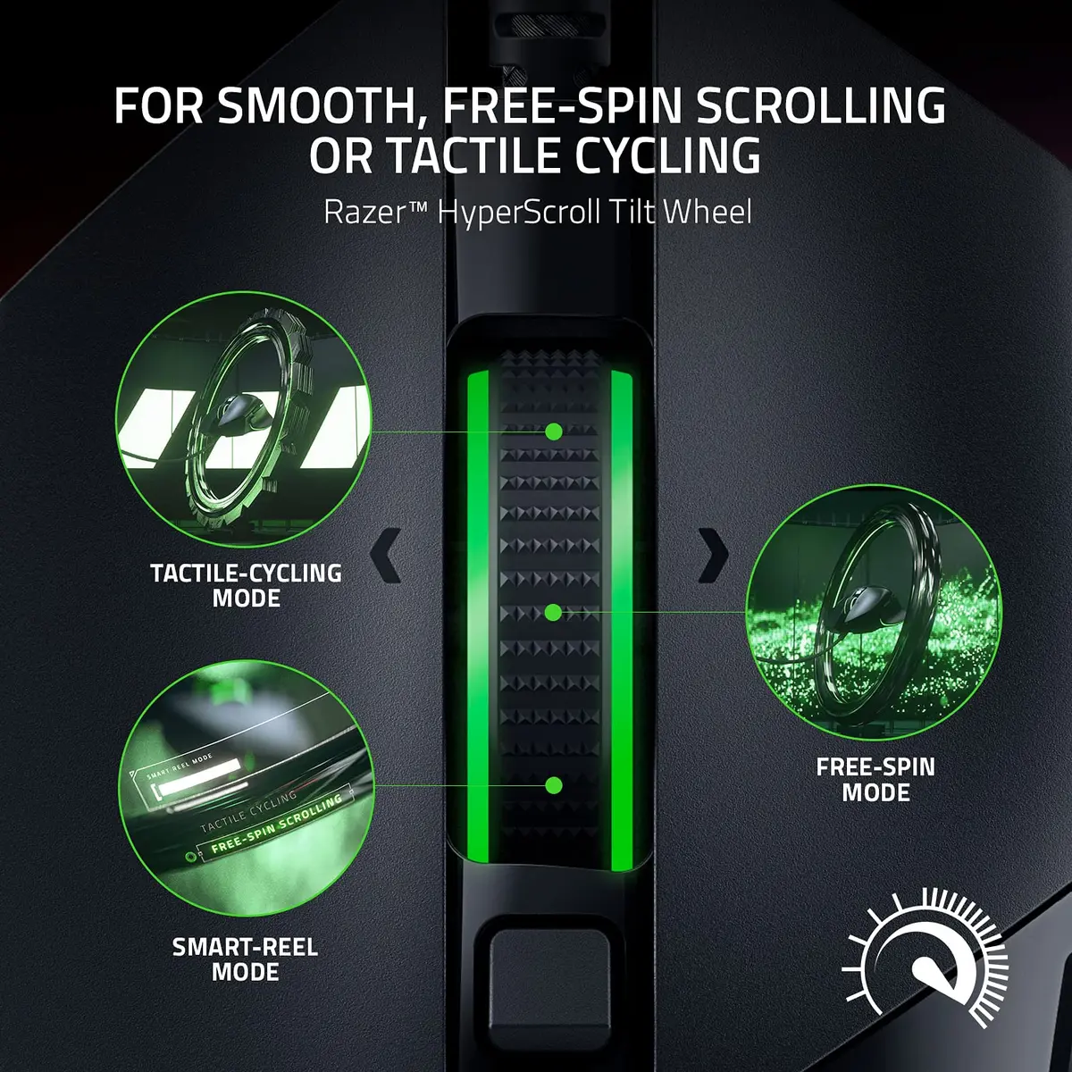 Razer Basilisk V3 Ergonomic Gaming Mouse with RGB Lighting & 11 Programmable Buttons | 26K DPI Optical Sensor - view 3