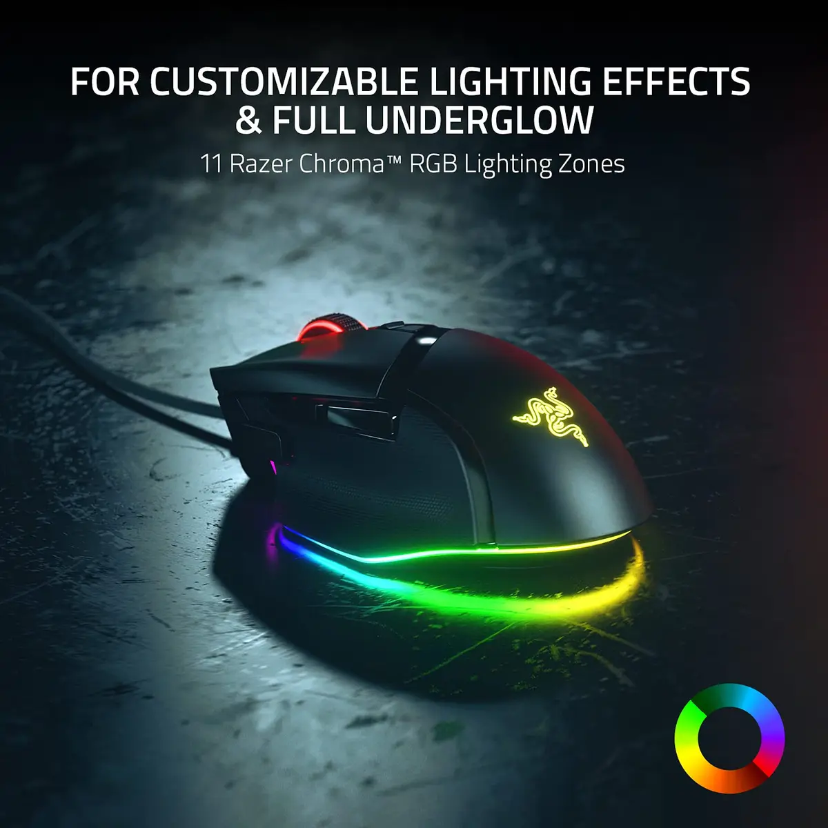 Razer Basilisk V3 Ergonomic Gaming Mouse with RGB Lighting & 11 Programmable Buttons | 26K DPI Optical Sensor - view 4