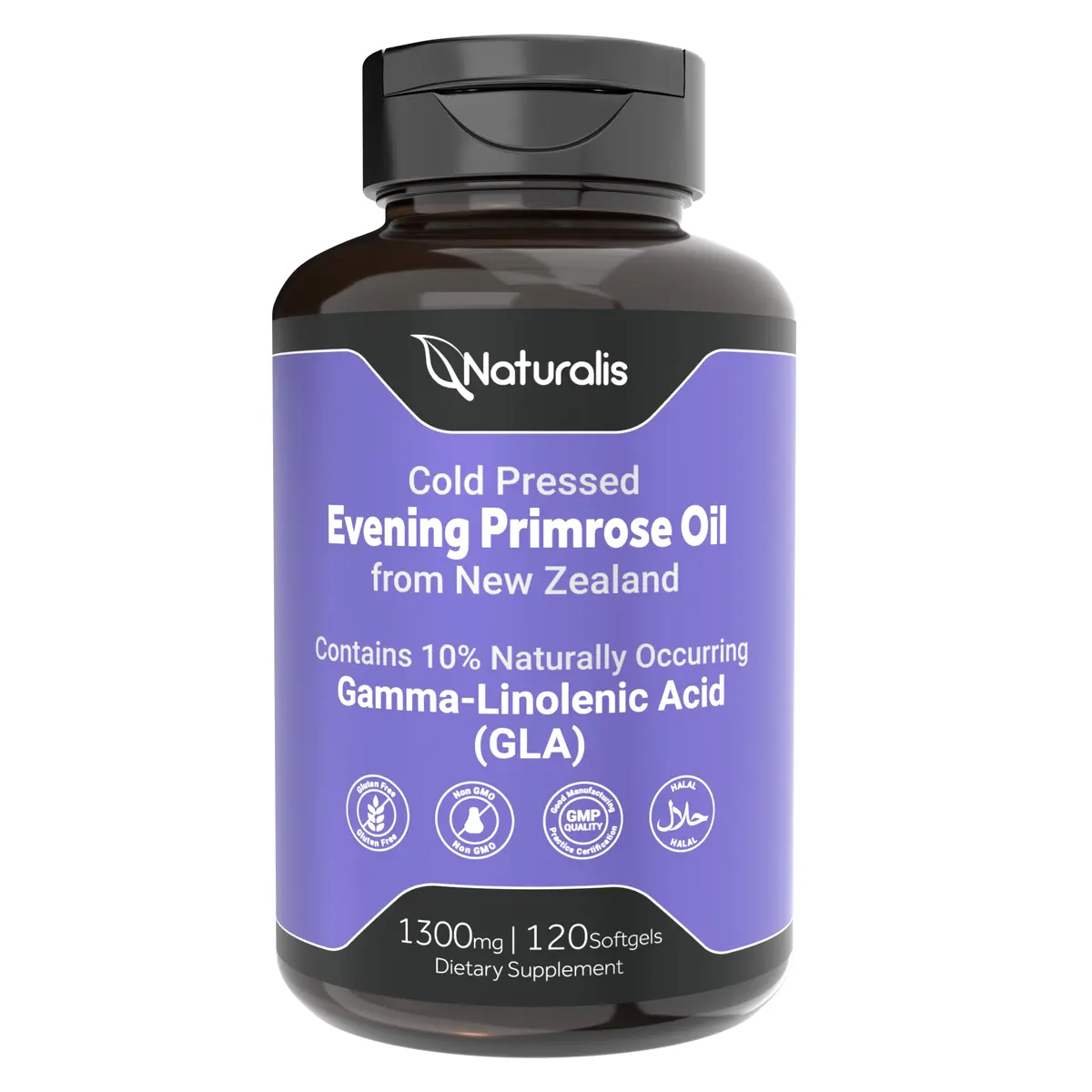 Naturalis Evening Primrose Oil 1300mg | Supports Healthy Skin & Immunity - main product image