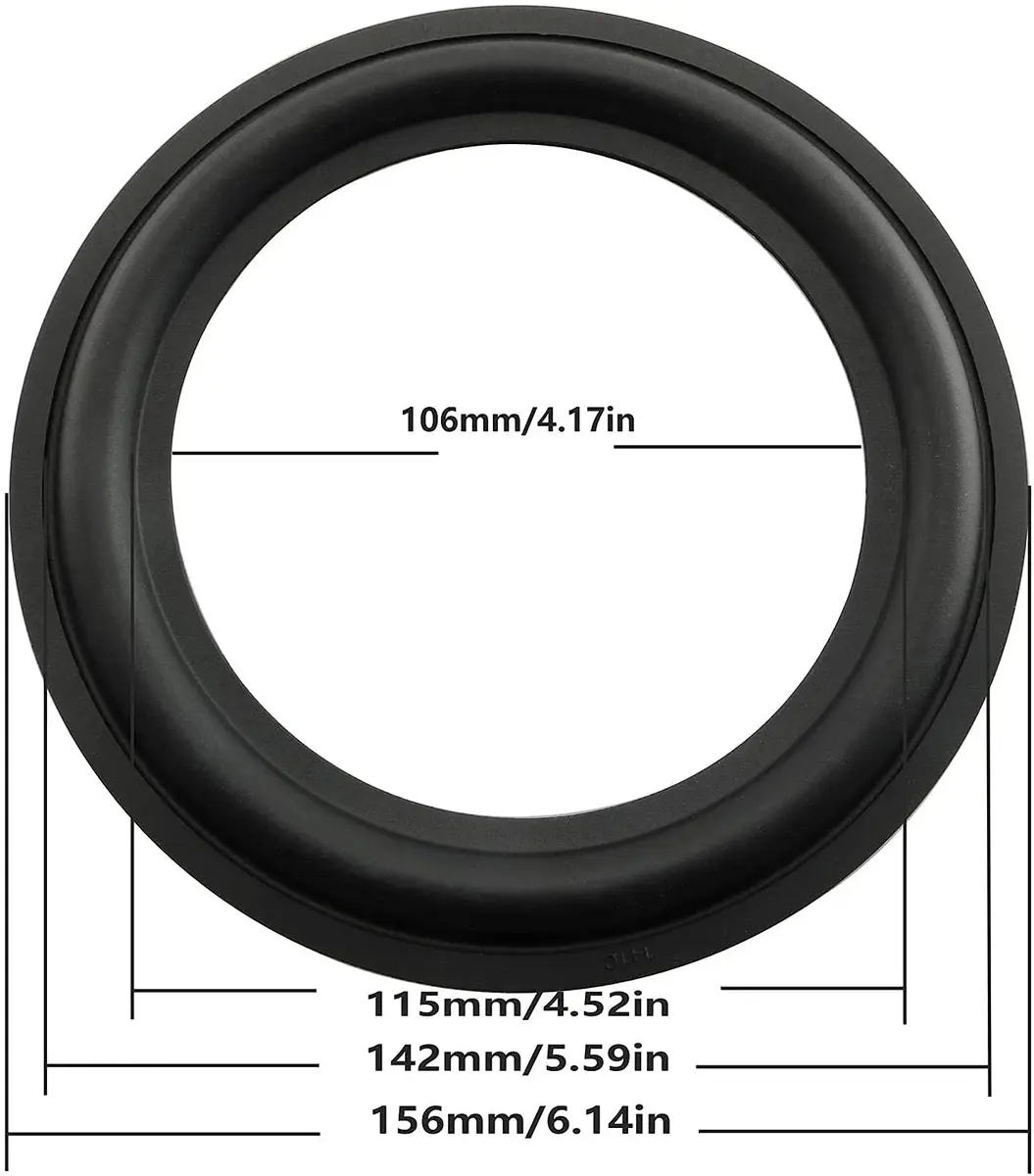 BLLNDX Rubber Ring 2PCS 6.5Inch | Durable Speaker Repair Kit for DIY & Replacement - view 4