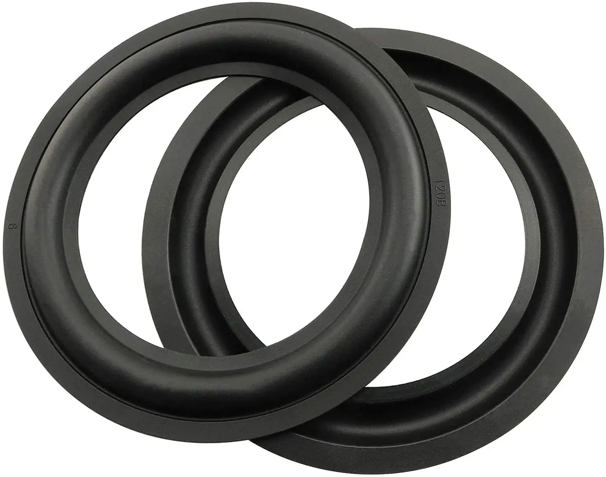 BLLNDX Rubber Ring 2PCS 5Inch Black | Durable Speaker Repair Kit for DIY & Replacement - main product image