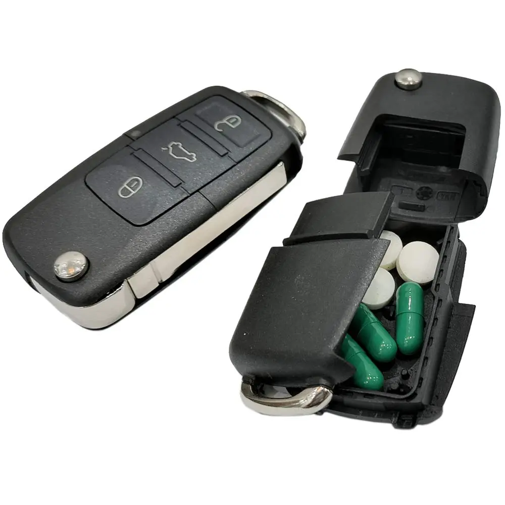 Secret Stash Fake Car Key Diversion Safe - Hidden Compartment 2.5cm x 2.3cm x 1cm | Discreet Storage Keychain - view 6