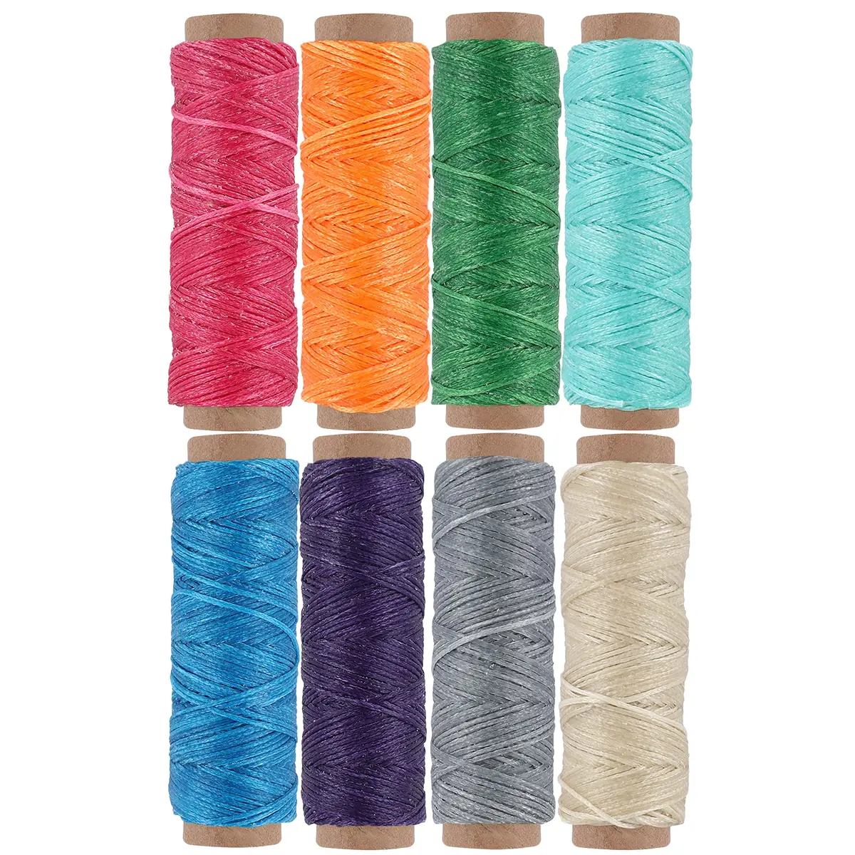 JANYUN Leather Sewing Thread 150D | Heavy Duty Waxed Cord for Leathercraft, 8 Colors, 33 Yards - main product image