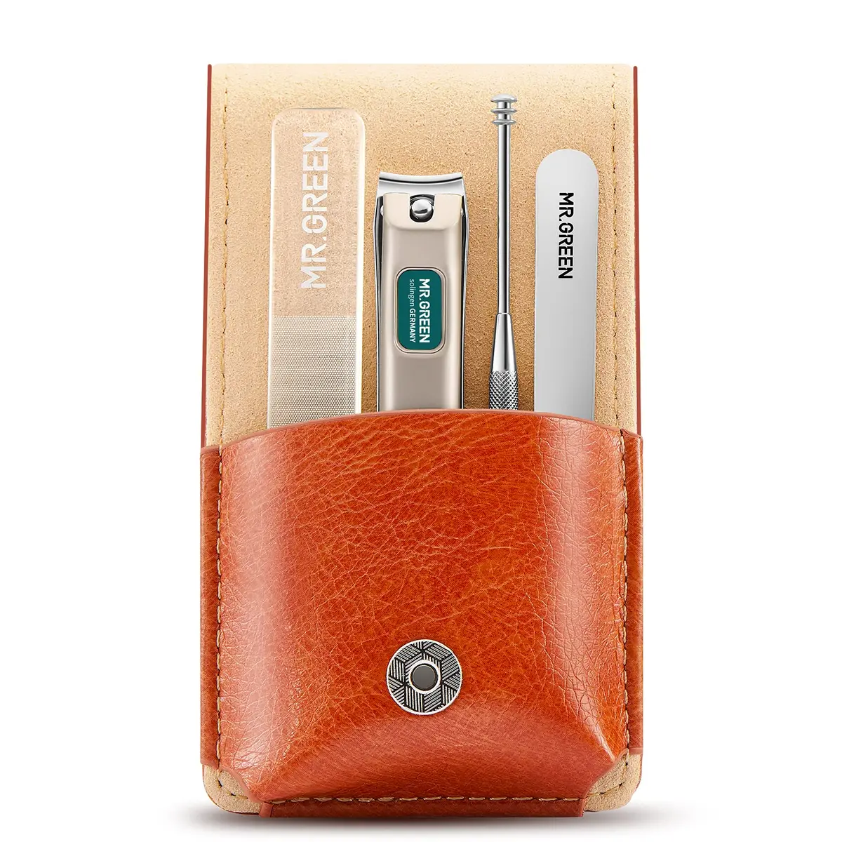 MR. GREEN Portable Manicure Sets Pedicure Kits Stainless Steel Grooming Case (Mr-6102) | 5-Piece Set - main product image