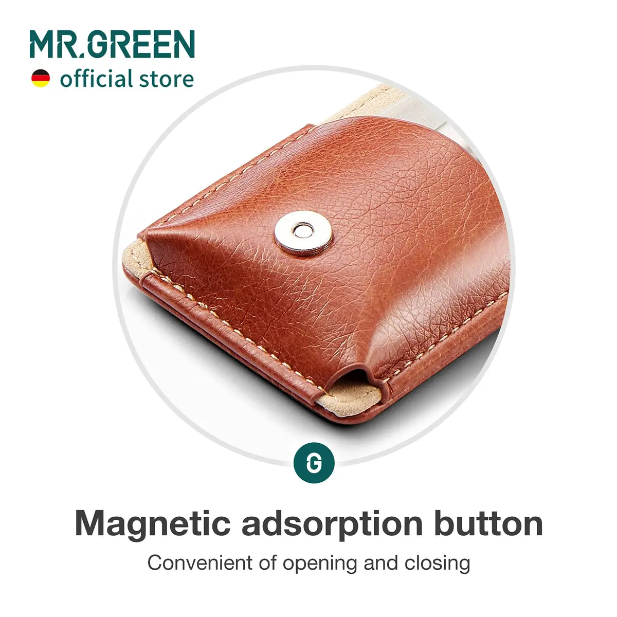 MR.GREEN Portable Manicure Sets Pedicure Kits with PU Leather Case, 5-Piece Stainless Steel Grooming Tool Set (Mr-6104) - view 6