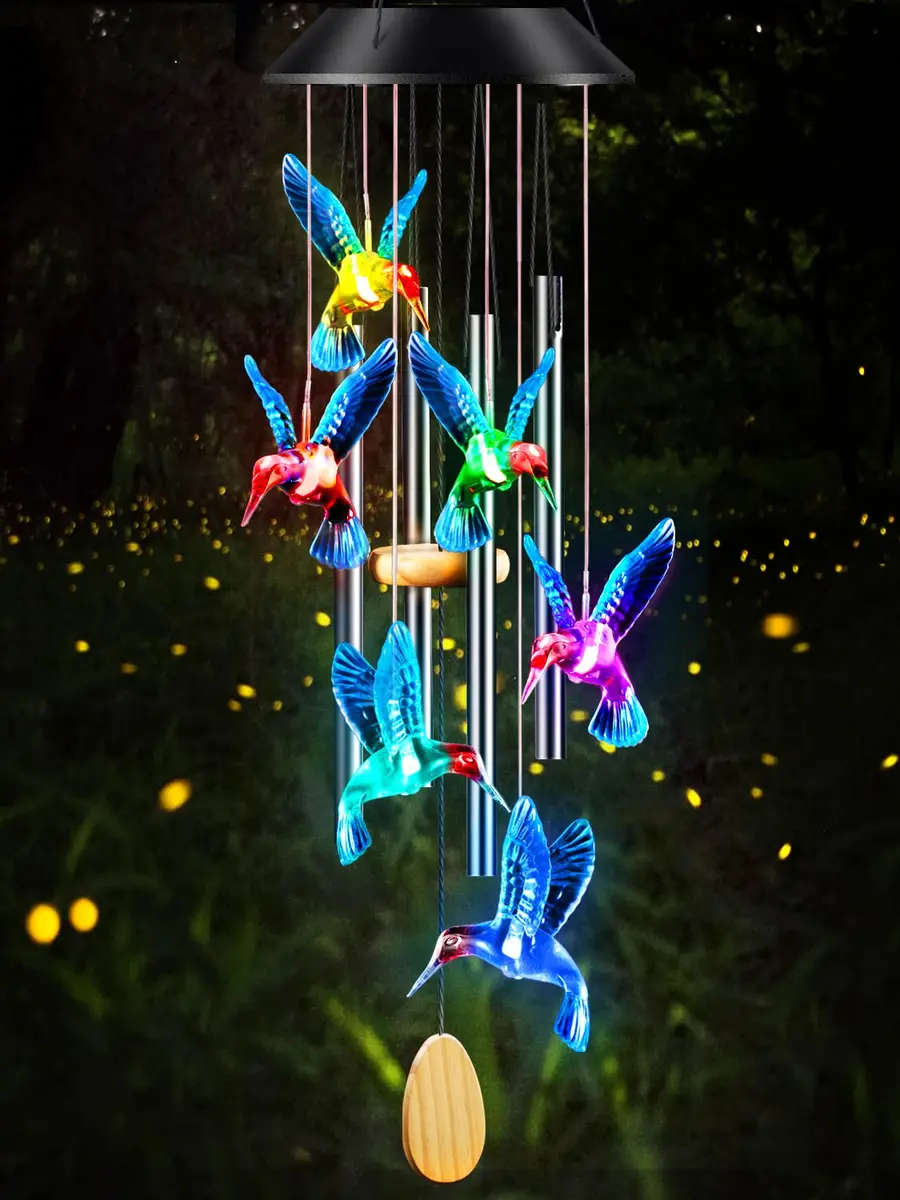 DesGully Wind Chimes 25 Inch Deep Tone Aluminum Tubes Garden Decor Gift - main product image