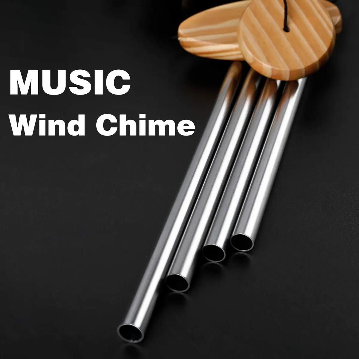 DesGully Wind Chimes 25 Inch Deep Tone Aluminum Tubes Garden Decor Gift - view 2