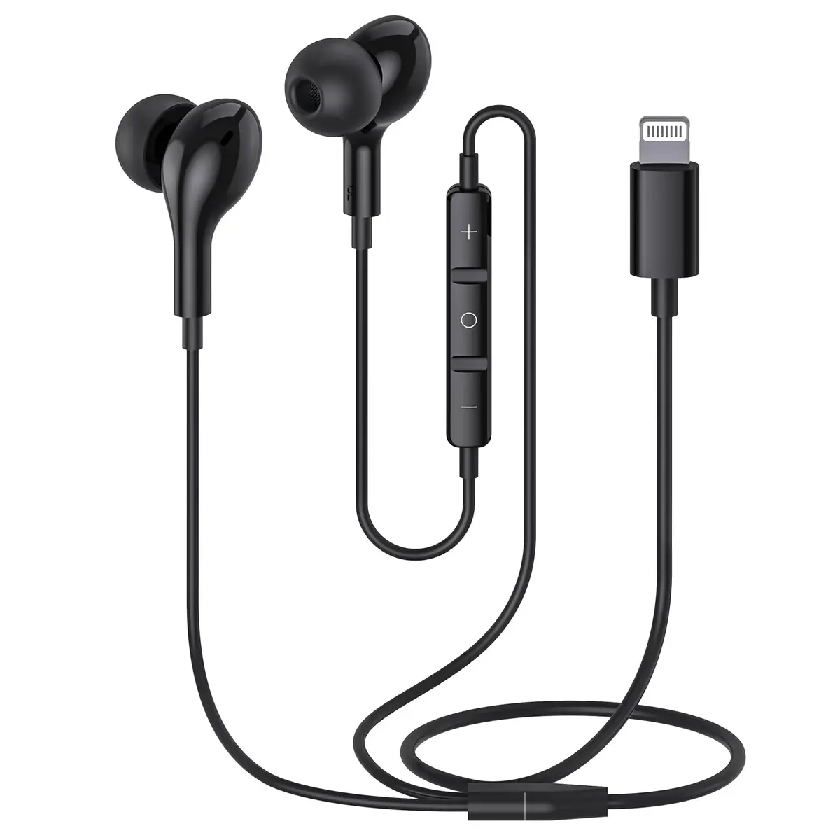 Guguearth Lightning Headphones Earphones Wired, MFi Certified & Magnetic | Premium Apple Lightning Earbuds for iPhone - main product image