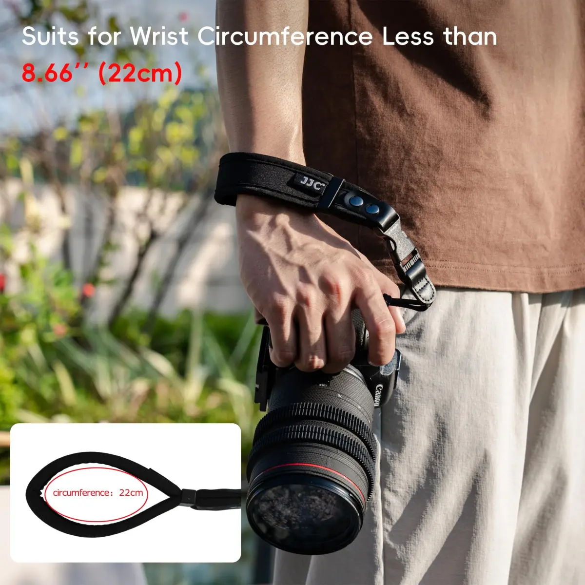 Kiorafoto Quick Release Soft Neoprene Camera Hand Grip Strap | 28.5 cm (11.2 in) - view 4