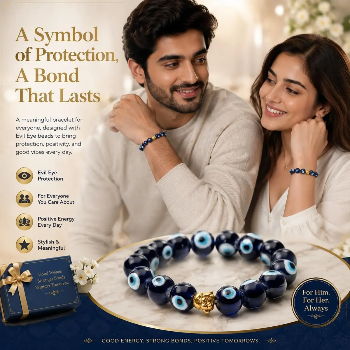 Arihant Gems & Jewels Healing Crystal Stretch Bracelet 19 cm (7.5 in) | Gemstone Reiki Yoga Unisex - view 3