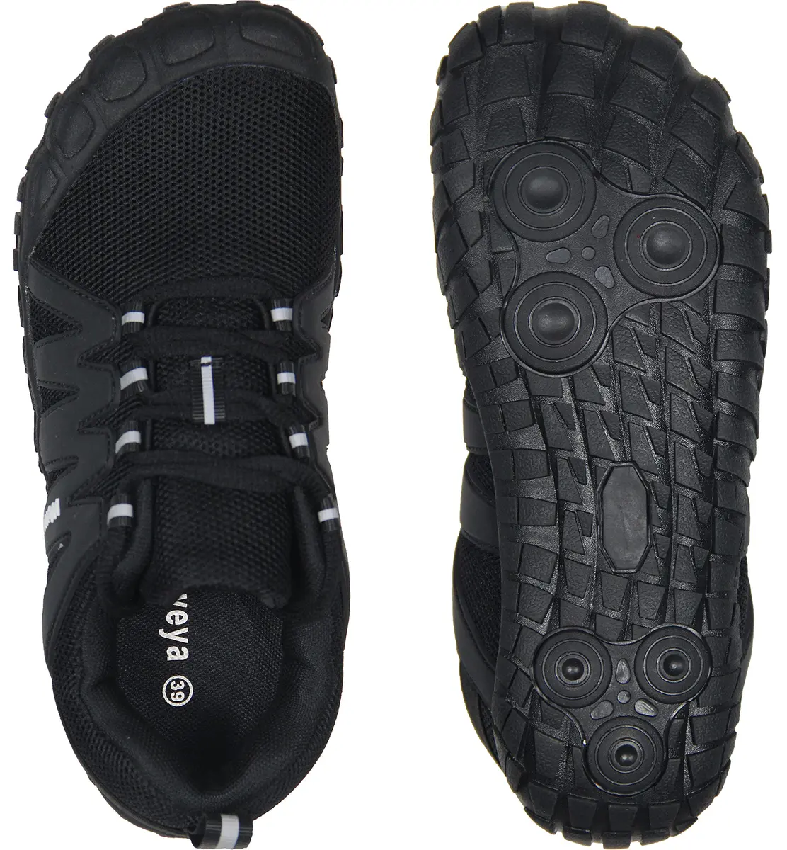Weweya Men Barefoot Five Toe Wide Box Zero Drop Shoes Size 10 Black | Minimalist, Wide Toe Box, Zero Drop - view 4