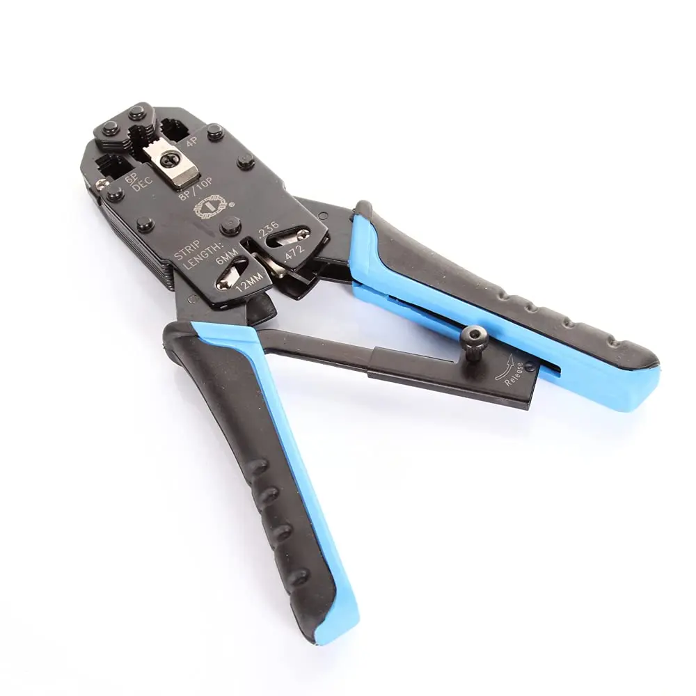 FocusFoto RJ45 Crimping Tool for Network LAN Cables | 20cm (7.87 in) Ergonomic Handle - view 6