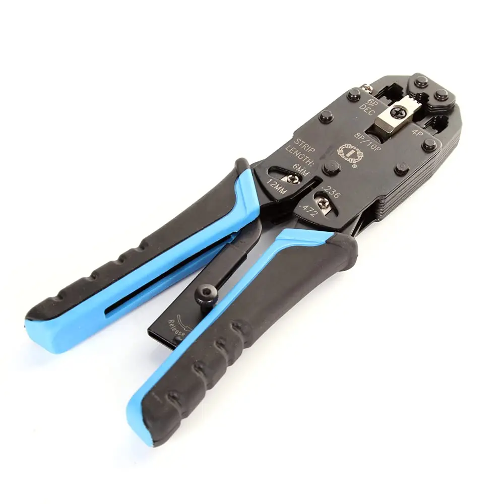 FocusFoto RJ45 Crimping Tool for Network LAN Cables | 20cm (7.87 in) Ergonomic Handle - view 2