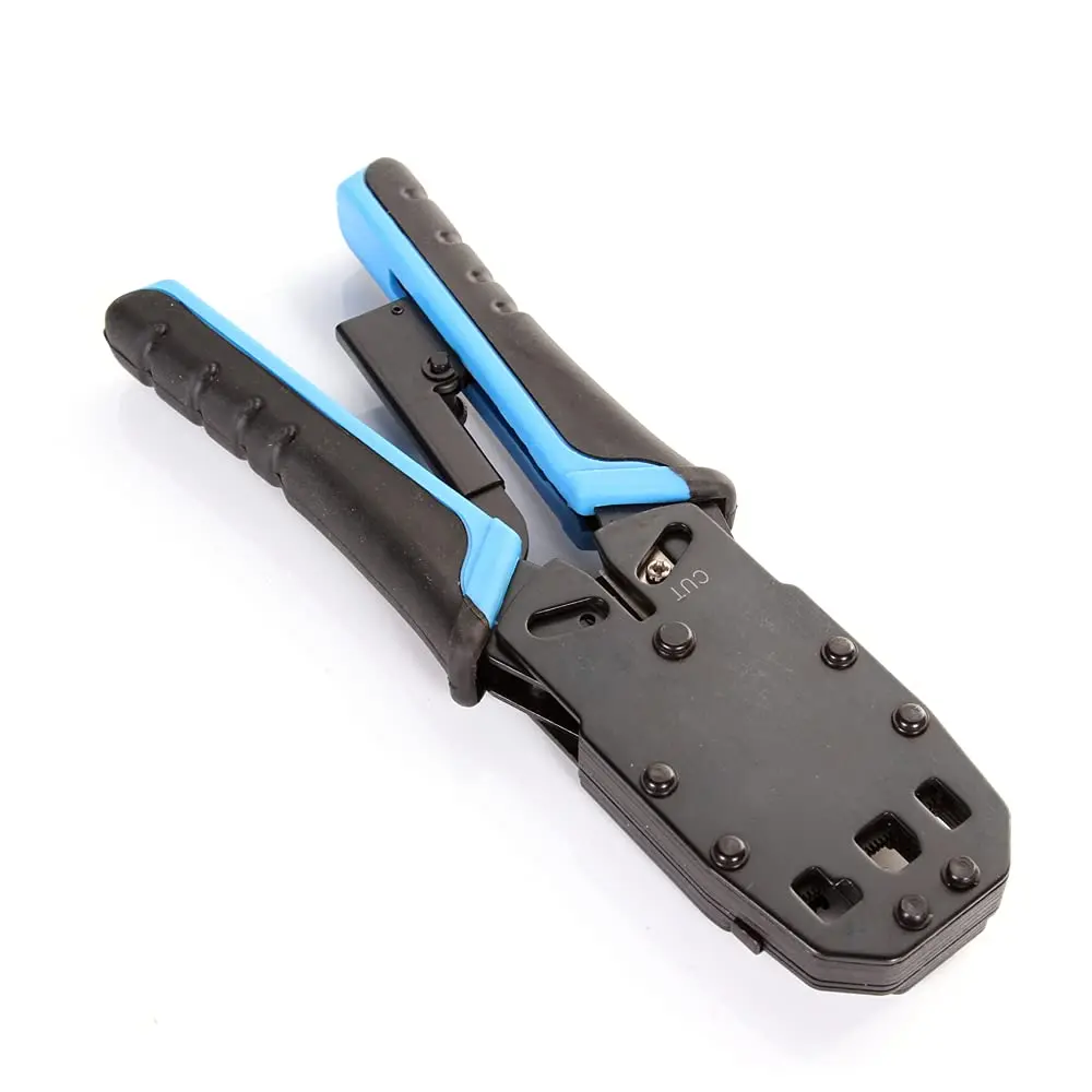 FocusFoto RJ45 Crimping Tool for Network LAN Cables | 20cm (7.87 in) Ergonomic Handle - view 4