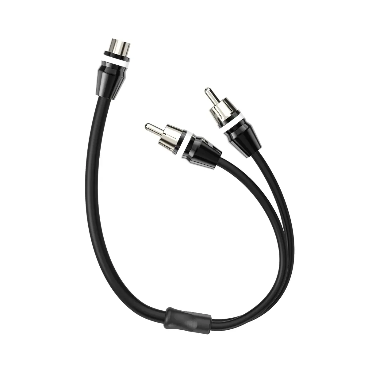 ROCKRIX 1 Female to 2 Male RCA Y Splitter Cable 0.3m (1ft) | High-Fidelity Audio Signal Splitter - view 2