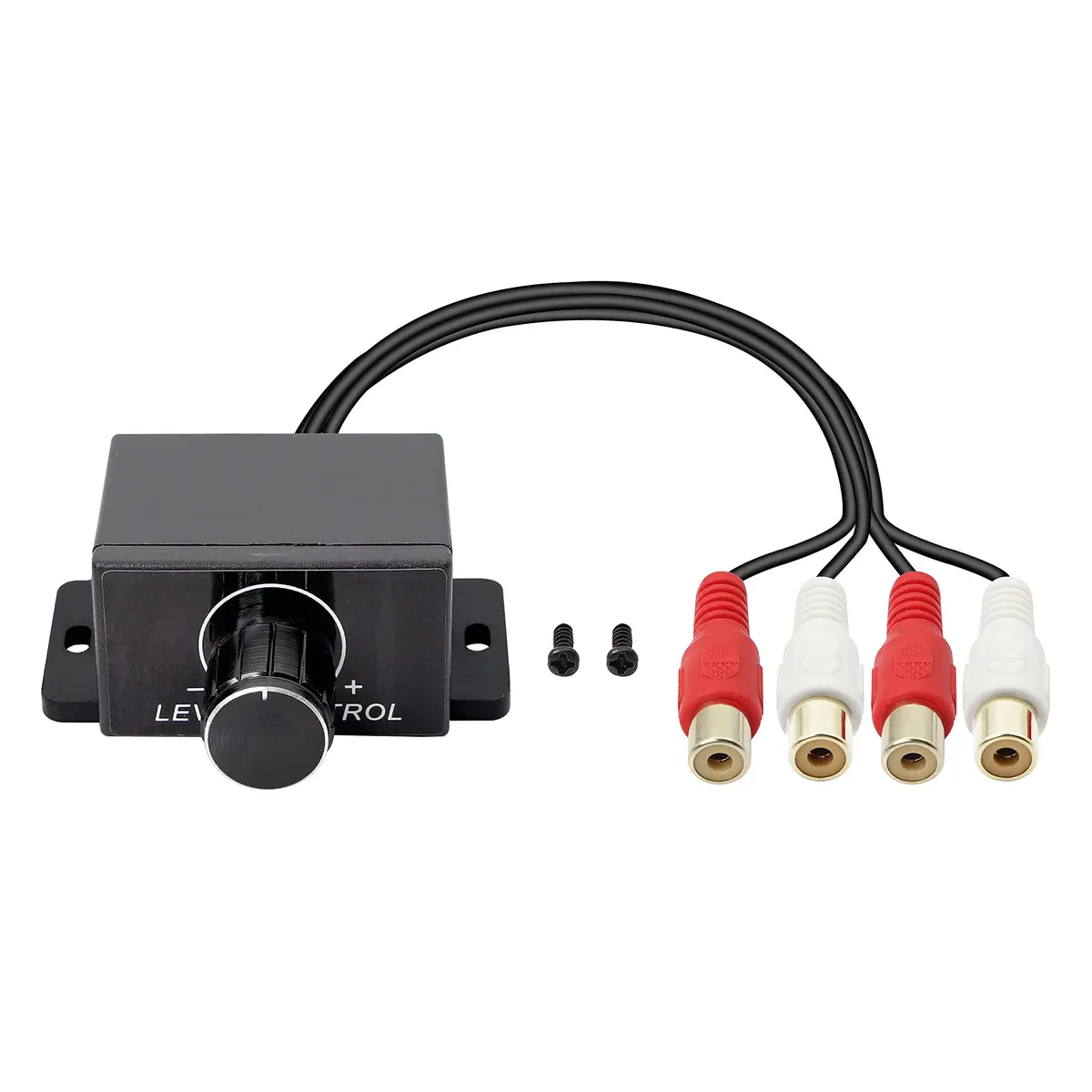 XMSJSIY Universal RCA Level Controller for Car Audio Amplifier with Dash Mount Control | 22cm (8.66in) Length - main product image