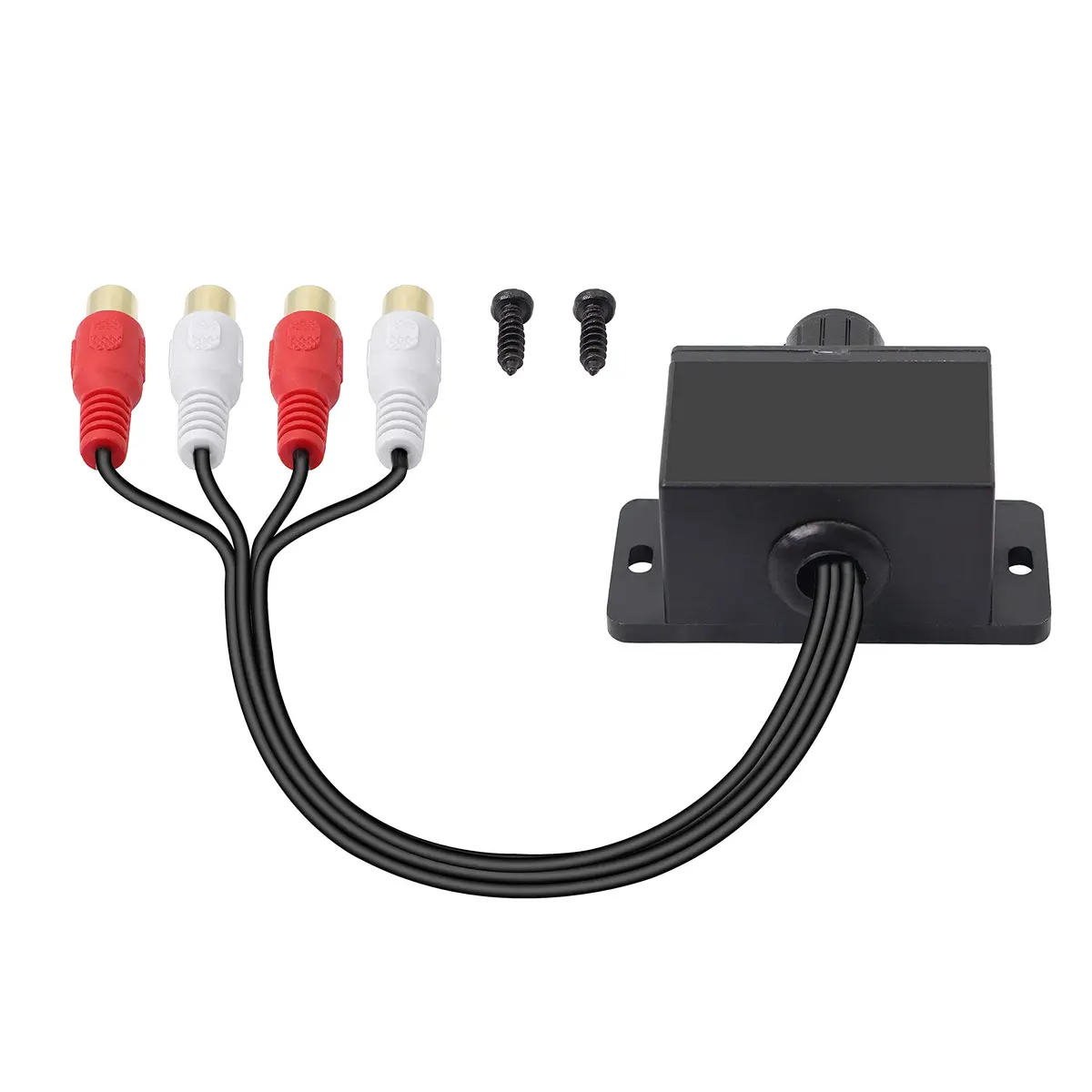 XMSJSIY Universal RCA Level Controller for Car Audio Amplifier with Dash Mount Control | 22cm (8.66in) Length - view 2