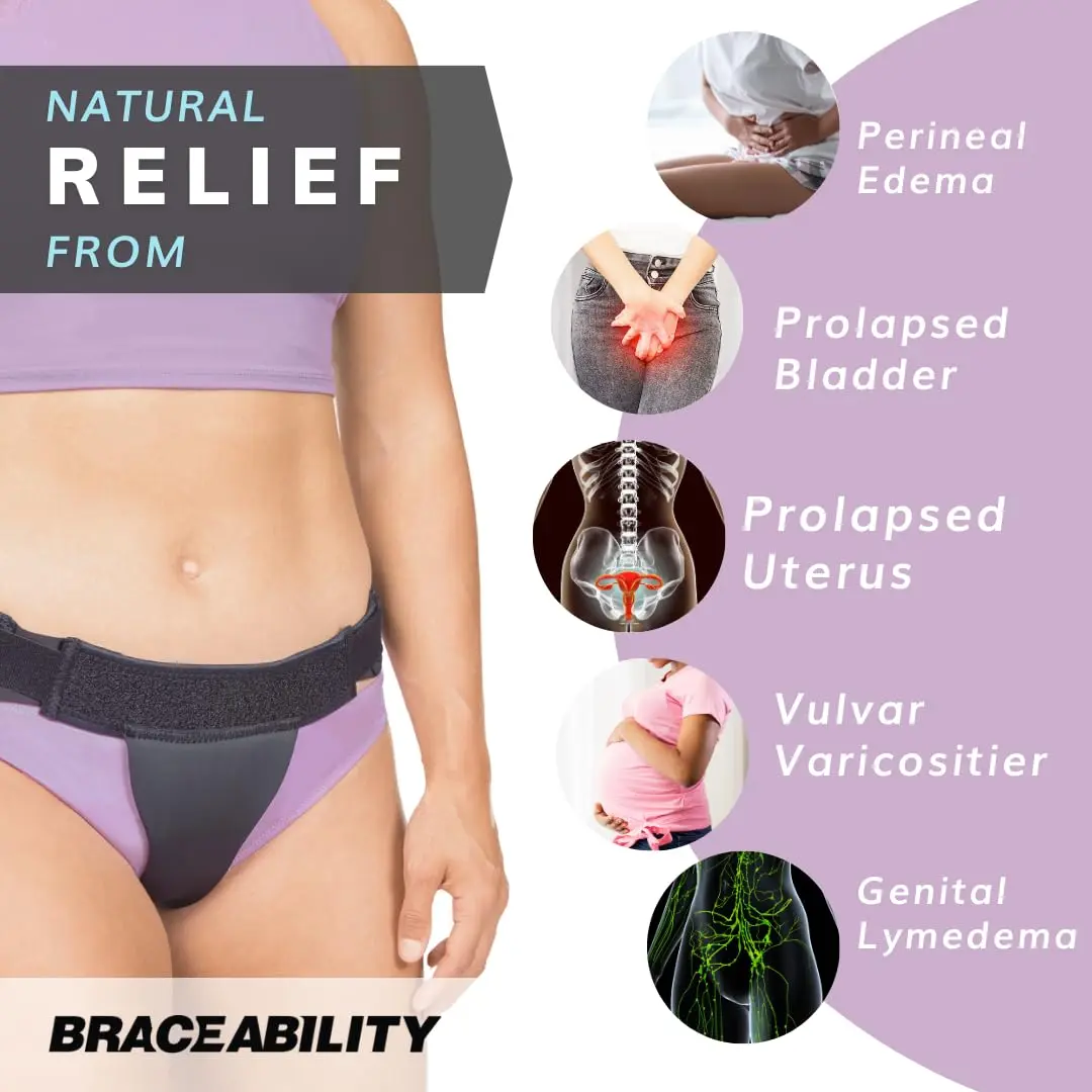 BraceAbility Pelvic Pro - Patented Uterus Support Belt for Women | Discreet, Adjustable & All-Day Comfort (en_US) - view 4