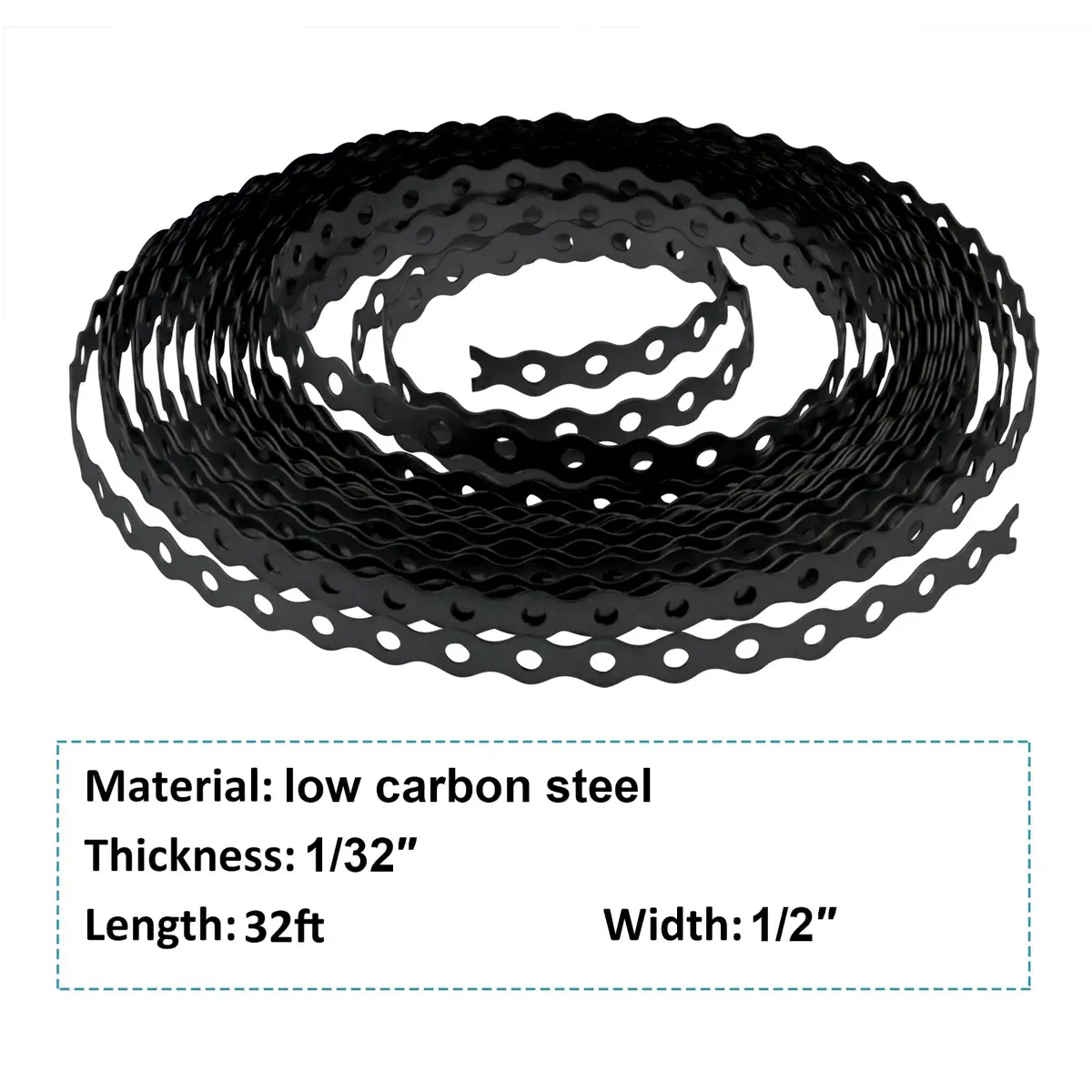 Mountain_ARK Cargo Strap 32 ft x 1/2" | Heavy Duty Steel Pipe Coil Strap - view 2