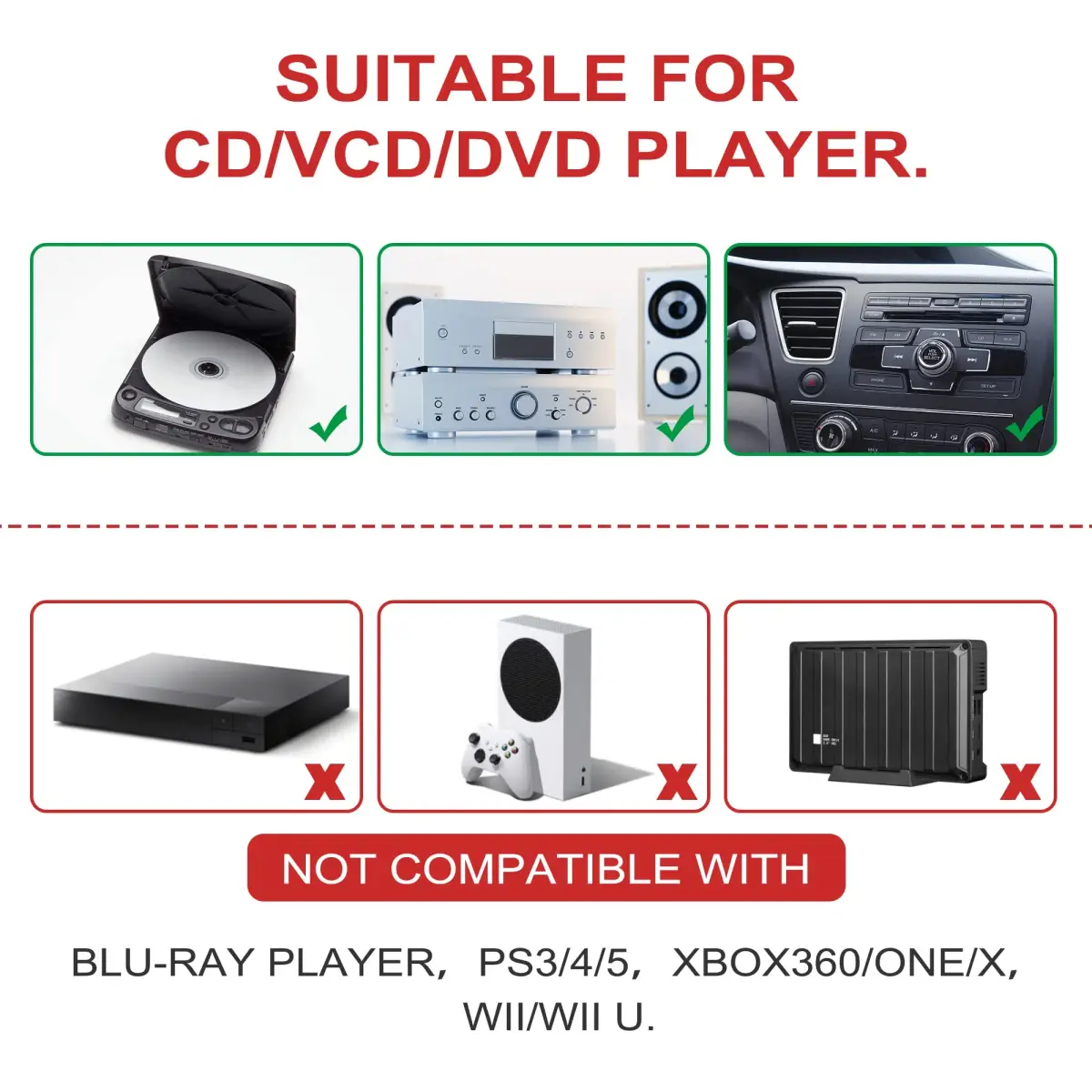 Nicer CD/VCD/DVD Player Cleaner Kit with Double Brush System, 10ml (0.34 Fl Oz) | Restores Playback Quality - view 5