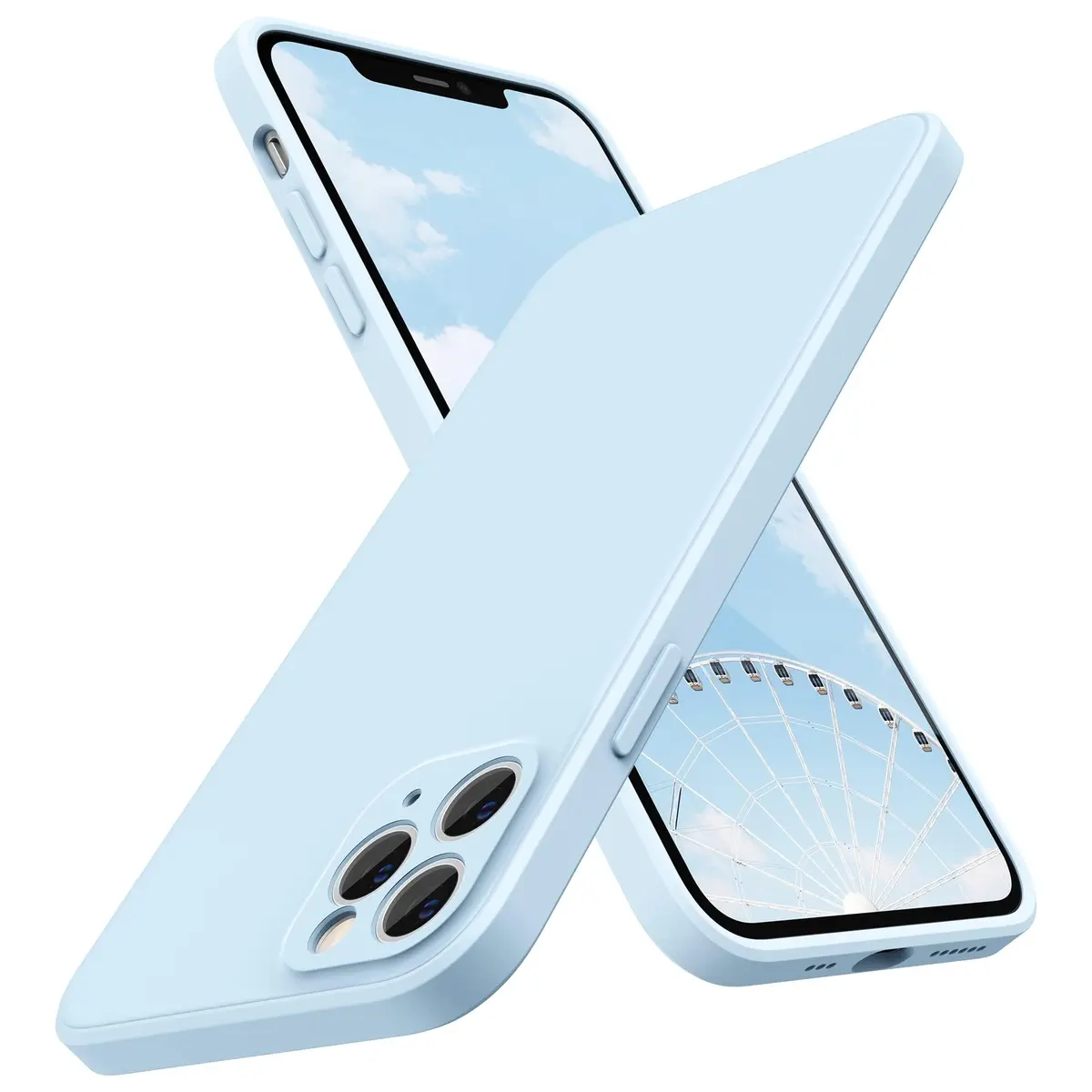 SURPHY Liquid Silicone Case for iPhone 11 Pro 5.8 inches | Camera & Flat Edge Protection - main product image
